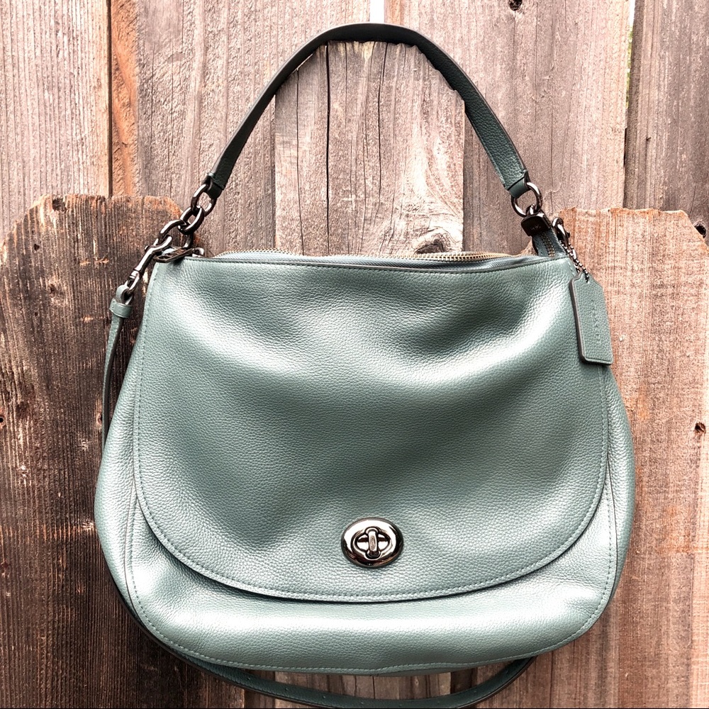 Coach Turnlock Convertible Crossbody Hobo Bag